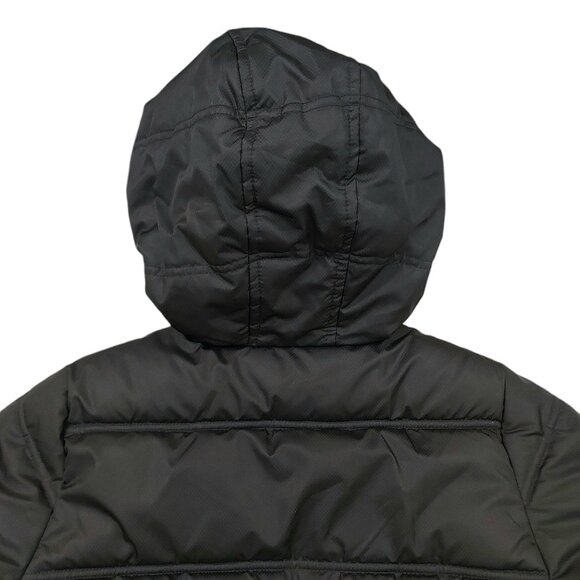 Faded Glory Hooded Puffer Jacket Youth XL 14/16 Black Pink Full Zip Fleece Warm - Picture 8 of 11